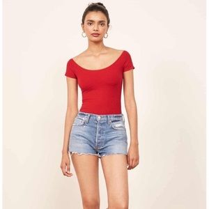 Star ribbed reformation top